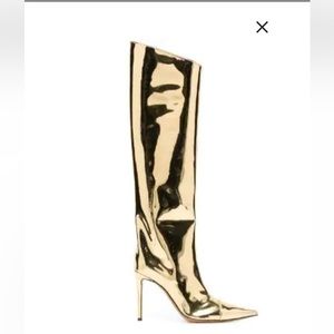 Alexandre Vauthier Metallic Knee Length boot